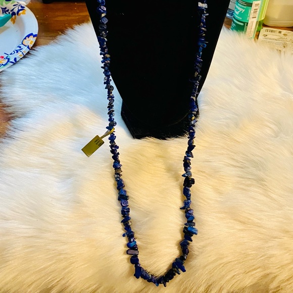 NWT 376 TOTAL CARATS OF LAPIS LAZULI 34” BEAUTIFUL NECKLACE. - Picture 5 of 15